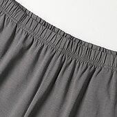 baratos Pijamas-Homens Loungewear Conjunto de Pijama Top e shorts de pijama 1conjunto Listra à moda Casual Casa Diário De Cama Algodão Respirável Macio Gola Redonda Manga Curta Camiseta Calção Cintura elástica