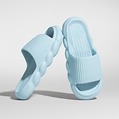  naisten tasopilvi tossut yksiväriset avoin varvas liukuesteet liukukengät sisäkylpykengät