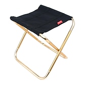 cheap Camping Furniture-Ultralight Camping Stool Collapsible Stool Portable Folding Stool for Adults Fishing Outdoor Hiking Gardening Backpacking Travelling Walking with Carry Bag,Metallic