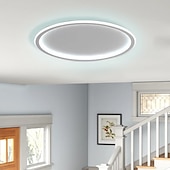 cheap Flush Mounts &amp; Semi Flush Mounts-1-Light New LED Ceiling Lamp Round Ultra-Thin Simple Circular Design Ceiling Light Metal Bedroom Lamp Nordic Creative Household Office Study Dining Lamp 28W ONLY DIMMABLE WITH REMOTE CONTROL