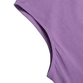 halpa design puuvilla- ja pellavamekot-Naisten Purppura Ruskea Tumman sininen Kesä Kevät Maksimekko Puuvillaiset pellavamekot Rento mekko Puuvillapellavamekko Perus Vapaa-aika Kypsä ulko- Loma Päivittäin Loose Fit Puhdas väri