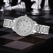 voordelige Quartz-horloges-Diamanten Cadeau voor Vrouwen Horloges Gouden Horloge Dames Polshorloges Luxe Merk Strass Cadeau voor Vrouwen Armband Horloges Vrouwelijke Relogio Feminino