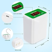 cheap Watering &amp; Irrigation-Automatic Watering System USB Power Automatic Drip Irrigation Kit 8 Drop Arrow Holiday Plant Watering Devices for Indoor Potted Plants LED Display DIY Automatic Plant Waterer Gift for Gardening Lovers