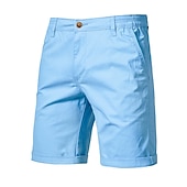 cheap Work Shorts-Men&#039;s Dress Shorts Work Shorts Casual Shorts Golf Shorts Pocket Straight Leg Solid Colored Comfort Wearable Knee Length Outdoor Daily Streetwear Stylish Black Pink