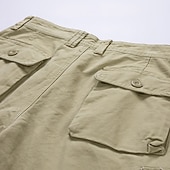 preiswerte Klassiker-Herren Cargo Shorts Kurze Hosen Shorts Kurze Hosen Multi Pocket Gerade geschnitten Bedruckt Einfarbig Komfort tragbar Knielänge Outdoor Täglich Sport Stilvoll Schwarz Blau