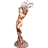 cheap Garden Sculptures&amp;Statues-Resin Dryade Statue Figures, Dryade Ornament, Goddess Statue, God or Goddess of the Tree Statue, Craft Statue Model Sculptures Home Decor Sculpture Gift, Garden Craft Garden Park Decoration