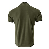voordelige basis t-shirts-Voor heren T-shirt Coltrui Korte mouw Hoge nek Zomer Effen Stijlvol Modern eigentijds Comfortabel Vakantie Uitgaan Casual / Dagelijks Koffie Top T-shirt voor mannen