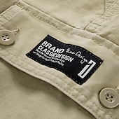 preiswerte Klassiker-Herren Cargo Shorts Kurze Hosen Shorts Kurze Hosen Multi Pocket Gerade geschnitten Bedruckt Einfarbig Komfort tragbar Knielänge Outdoor Täglich Sport Stilvoll Schwarz Blau
