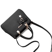 abordables Cabas et fourre-tout-Femme Sac à main Sac bandoulière Cartable Sac à Poignée Supérieure faux cuir Bureau du quotidien Rendez-vous Noeud Couleur unie Vin Noir Rose dragée