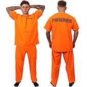 olcso Páros és csoportos jelmezek-Rab Karrier Jelmez Rendőrnő Halloween Szerepjáték Jelmezek Felszerelések Halloween csoportos párok jelmezei Felszerelések Szerepjáték Felnőttek Férfi Női Mindszentek napja Álarcos mulatság Parti