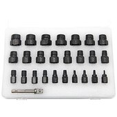 cheap Hand Tools-26Pcs British Broken Head Screw Extractor Multi-Spline Screw Slide Thread Broken Screw Removal Tool