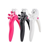 abordables Artículos para el cuidado del perro-Cortauñas acrílico, cortaúñas ajustable de acero inoxidable, cortador de puntas de uñas postizas artificiales para manicura de uñas postizas