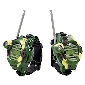 abordables Jouets fantaisie-talkies-walkies montre 7-en-1 fonction espions montre jouets interphone jouet microphone intégré pour garçon filles 2pcs