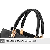 abordables Cabas et fourre-tout-Femme Sac à main Sac bandoulière Cartable Sac à Poignée Supérieure faux cuir Bureau du quotidien Rendez-vous Noeud Couleur unie Vin Noir Rose dragée