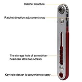 cheap Screwdrivers-Hexagon Ratchet Spanner 1/4 Inch Mini Ratchet Wrench Screwdriver With Batch Head Set Spanner Screwdriver Hand Repair Tools