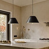 abordables Éclairages pour îlot-led pendentif lumière île lumière macaron plafonniers suspendus moderne simple suspension design unique lampe luminaire pour restaurant bar café salle à manger cordon réglable