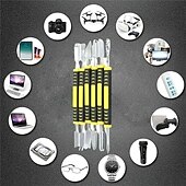 cheap Watch Repair Tools-6pcs Metal Crowbar Set, Small Metal Spudgers, Opening Pry Tools, Disassembly Tools For Mobile Phones And Digital Home Appliances