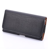cheap Universal Phone Bags-Leather Phone Belt Case 7.2/6.5/6.2/5.2&#039;&#039; Waist Bag Magnetic Vertical Phone Case for iPhone 14 Pro Max 13 12 11 Pouch Cover Belt Clip