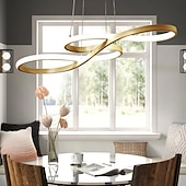 cheap Chandeliers-1-Light 75cm Acrylic Dimmable Pendant Light LED Chandelier Adjustable Note Design Modern for Home Livingroom Lighting ONLY DIMMABLE WITH REMOTE CONTROL