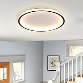 cheap Flush Mounts &amp; Semi Flush Mounts-1-Light New LED Ceiling Lamp Round Ultra-Thin Simple Circular Design Ceiling Light Metal Bedroom Lamp Nordic Creative Household Office Study Dining Lamp 28W ONLY DIMMABLE WITH REMOTE CONTROL