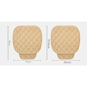 abordables Fundas de asiento para coche-1 pieza de cojín de asiento de coche, fundas de asiento de coche con parte inferior de goma antideslizante con bolsillos de almacenamiento, cojín de asiento de conductor de espuma viscoelástica