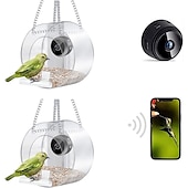 cheap Backyard Birding &amp; Wildlife-Bird Feeder with Camera, Bird Watching Camera HD 1080P Night-Version Video Camera, WiFi Hotspot Remote Connection with Mobile Phone for Outdoor Bird Watching, Capture Photos