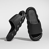  naisten tasopilvi tossut yksiväriset avoin varvas liukuesteet liukukengät sisäkylpykengät