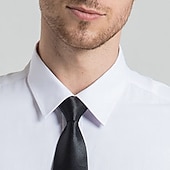 baratos Camisas masculinas de negócios-Homens Saia Tecido Casamento Ao ar livre Preto Branco Azul Marinha Azul Manga Curta Decote Quadrado Verão Roupa Botão para baixo