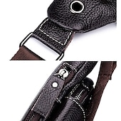 levne Pánské tašky-pánská taška na popruh z hovězí kůže - vintage crossbody kabelka přes rameno pro cestování, outdoor a každodenní použití