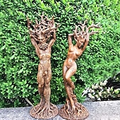 cheap Garden Sculptures&amp;Statues-Resin Dryade Statue Figures, Dryade Ornament, Goddess Statue, God or Goddess of the Tree Statue, Craft Statue Model Sculptures Home Decor Sculpture Gift, Garden Craft Garden Park Decoration