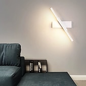 billiga Vägglampor för inomhusbelysning-led vägglampor nordisk modern minimalistisk vägglampa kreativ trappa sänglampa 330° roterande vardagsrumsvägglampa varmvit/vit 110-240v