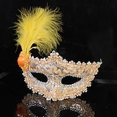preiswerte Maske-Prinzessin Halloween Maske / Venezianische Maske / Maskenmaske Karnevalsmaske Vintage Halbgesicht Erwachsene Damen / Weiblich Karneval / Maskerade Party Maskerade Karneval von Venedig Einfache