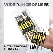 cheap Watch Repair Tools-6pcs Metal Crowbar Set, Small Metal Spudgers, Opening Pry Tools, Disassembly Tools For Mobile Phones And Digital Home Appliances