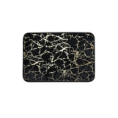 cheap 3PC Bathroom Rug Mat Set-Black Marble Bath Mat Non-slip Bathroom Rugs Sets 3 Piece with Non-Slip Rug, Toilet Lid Cover and Bath Mat, Gold Bathroom Rugs and Mats Sets
