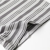 baratos Pijamas-Homens Loungewear Conjunto de Pijama Top e shorts de pijama 1conjunto Listra à moda Casual Casa Diário De Cama Algodão Respirável Macio Gola Redonda Manga Curta Camiseta Calção Cintura elástica