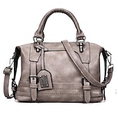 cheap Handbag &amp; Totes-Women&#039;s Faux Leather Satchel Handbag - Perfect for Daily Use, Work, and Travel