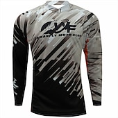 economico Maglie da uomo-Per uomo Maglia da ciclismo Maglia in discesa maglia per dirt bike Manica lunga Bicicletta Maglietta / Maglia Superiore con 3 tasche posteriori Ciclismo da montagna Cicismo su strada Resistente ai