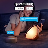 economico Luci intelligenti-Lampada da tavolo portatile LED Smart Light con atmosfere Bluetooth lampada da scrivania intelligente WiFi controllata vocalmente lampada a ritmo musicale Tuya USB