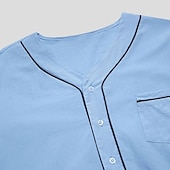 abordables Batas-Hombre Pijamas Ropa de salón Bata de noche Pijama 1 pc Color puro Moda Confort Suave Hogar Cama Poliéster Transpirable Escote en V Manga Larga Básico Primavera Otoño Negro Blanco