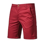 cheap Work Shorts-Men&#039;s Dress Shorts Work Shorts Casual Shorts Golf Shorts Pocket Straight Leg Solid Colored Comfort Wearable Knee Length Outdoor Daily Streetwear Stylish Black Pink