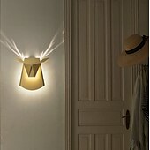 baratos Candeeiros de Parede de Embutir-Lâmpadas de parede led arandelas origami cabeça de veado decorativo led branco latão preto fosco alumínio luz de parede para quarto de crianças sala de estar quarto sala de estudo escritório 110-240 v