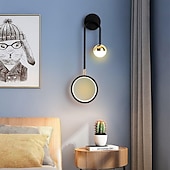 baratos Iluminação de Parede LED-lightinthebox lâmpadas de parede led 13w lâmpada led preta simplicidade moderna criativa iluminação interna luzes de parede rotação de 180 graus para quarto sala de estar corredor de escritório