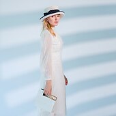 economico Cappelli da Festa-cappelli 100% lana cappello fedora casual tea party elegante con copricapo copricapo bowknot