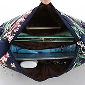 economico Borse a Tracolla-Per donna Borsa a tracolla Borsa a tracolla Nylon Esterno Giornaliero Per uscire Stampa Impermeabile Floreale Fiore decorativo Nero grigio Nero Bianco