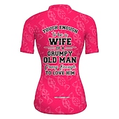 abordables Maillots pour femmes-Femmes Maillot de cyclisme Graphique Drôle Manche Courte Cyclisme Maillot Top avec 3 poches arrière VTT Vélo tout terrain Cyclisme sur route Séchage Rapide Bandes réfléchissantes Poche Arrière