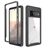billiga Övriga telefonskal- och fodral-telefon fodral Till Google Pixel 7 Pixel 7 Pro Pixel 6 Skal Stötdämpande skal Helkroppsskydd Dammtät Solid färg TPU PC