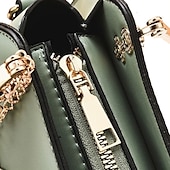 cheap Handbag &amp; Totes-Women&#039;s Black Faux Leather Handbag with Gold Cat Charm and Metal Handle - Stylish Crossbody for Casual or Formal Use