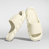  naisten tasopilvi tossut yksiväriset avoin varvas liukuesteet liukukengät sisäkylpykengät