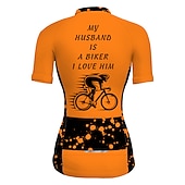 abordables Maillots pour femmes-Femmes Maillot de cyclisme Graphique Drôle Manche Courte Cyclisme Maillot Top avec 3 poches arrière VTT Vélo tout terrain Cyclisme sur route Séchage Rapide Bandes réfléchissantes Poche Arrière