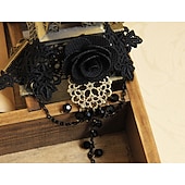 cheap Accessories and More-Vintage Bracelet Ring Lace Bracelet / Slave Bracelet Resizable Ring Lolita Jewelry Lolita Accessories Gothic Lolita Princess Floral Lace Alloy For NANA Cosplay Women&#039;s Girls&#039; Costume Jewelry